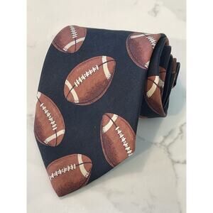 Bubb Football Italian Silk Tie 58 x 4 Superbowl Coach Players Teams Sports